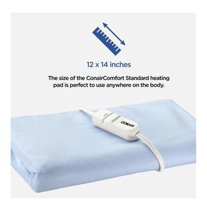 Conair Heating Pad Unisex 12x14 Blue New Moist Heat Therapy FSA HSA Approved